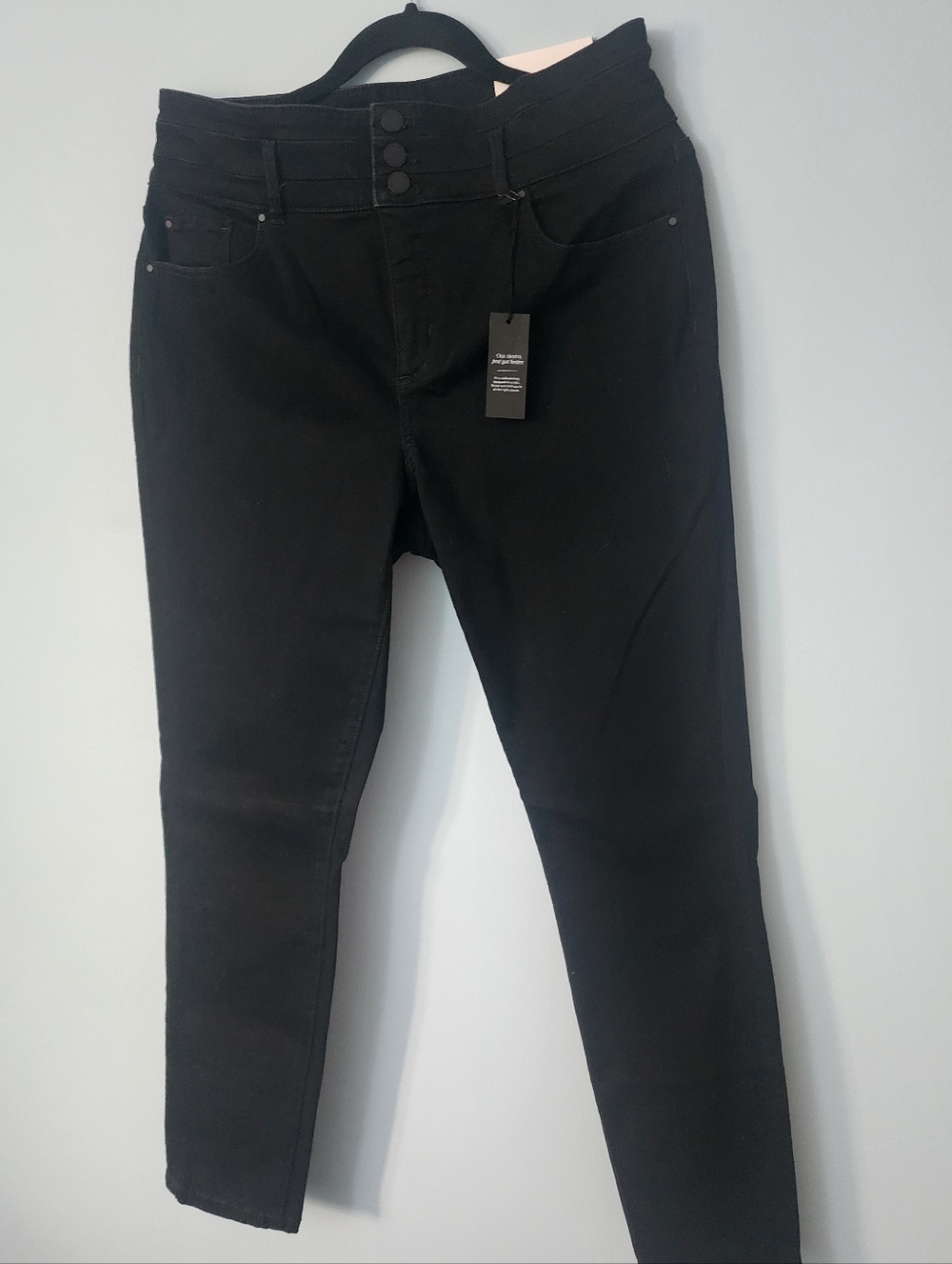 Ann Taylor Women’s Black High-Waist Skinny Jeans